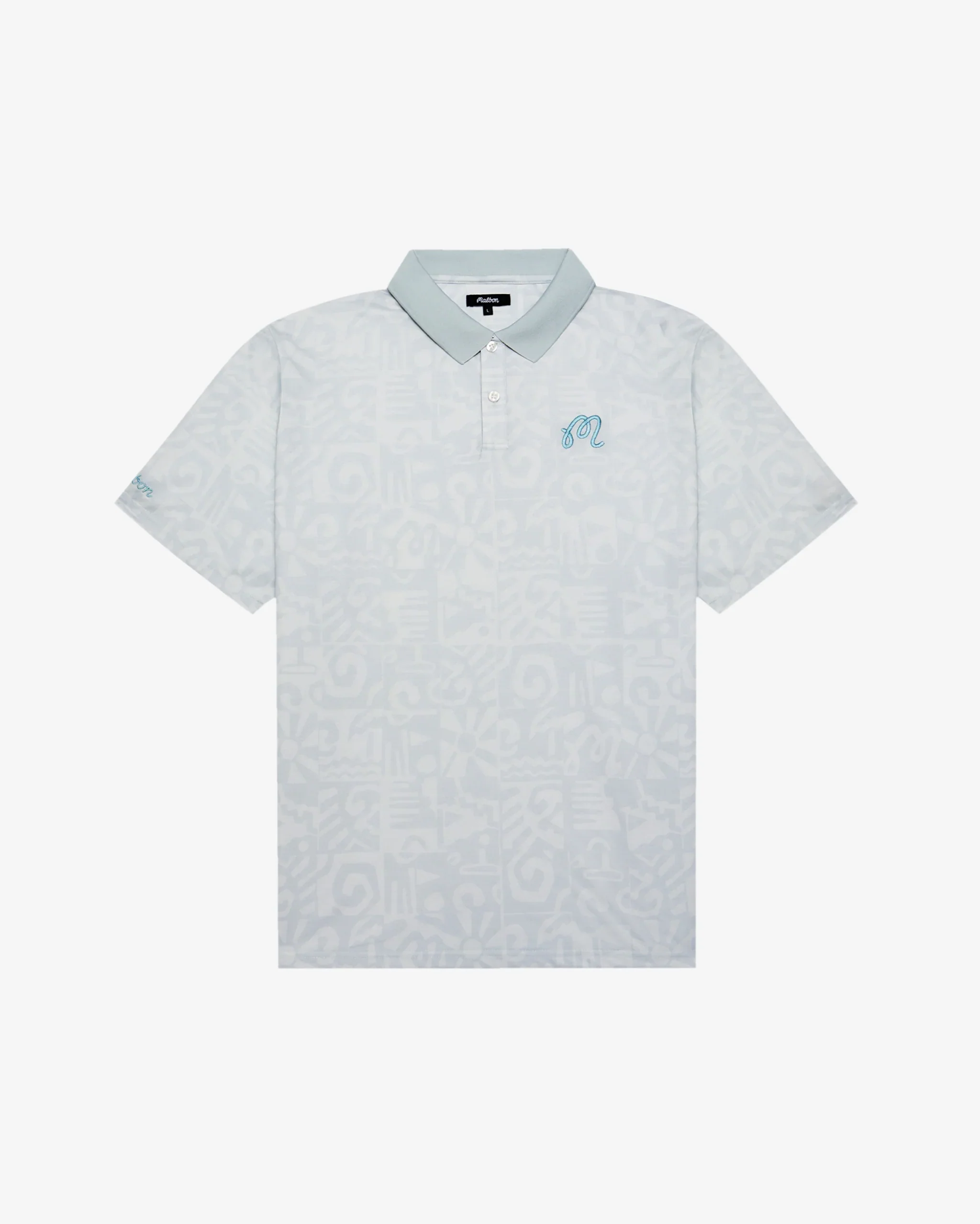 2025 MALBON MEZZO PERFORMANCE PIQUE PRINTED POLO - Image 3