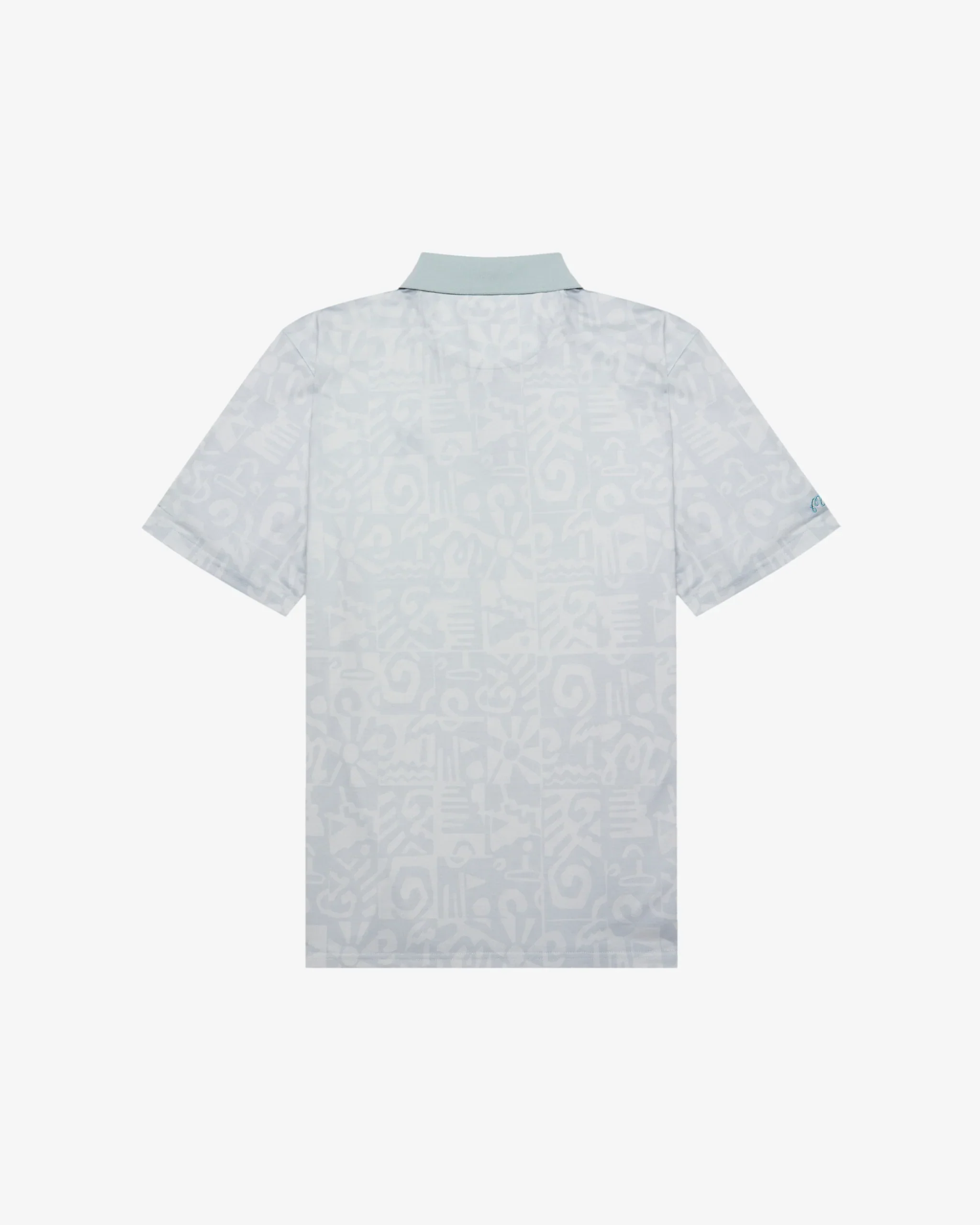 2025 MALBON MEZZO PERFORMANCE PIQUE PRINTED POLO - Image 4